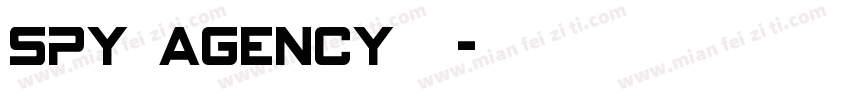 spy agency普通字体转换